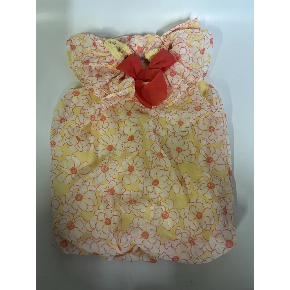 Sweet Hart Rose Baby Chifon Bubble Dress Boho Floral Size 12Mo      (250)